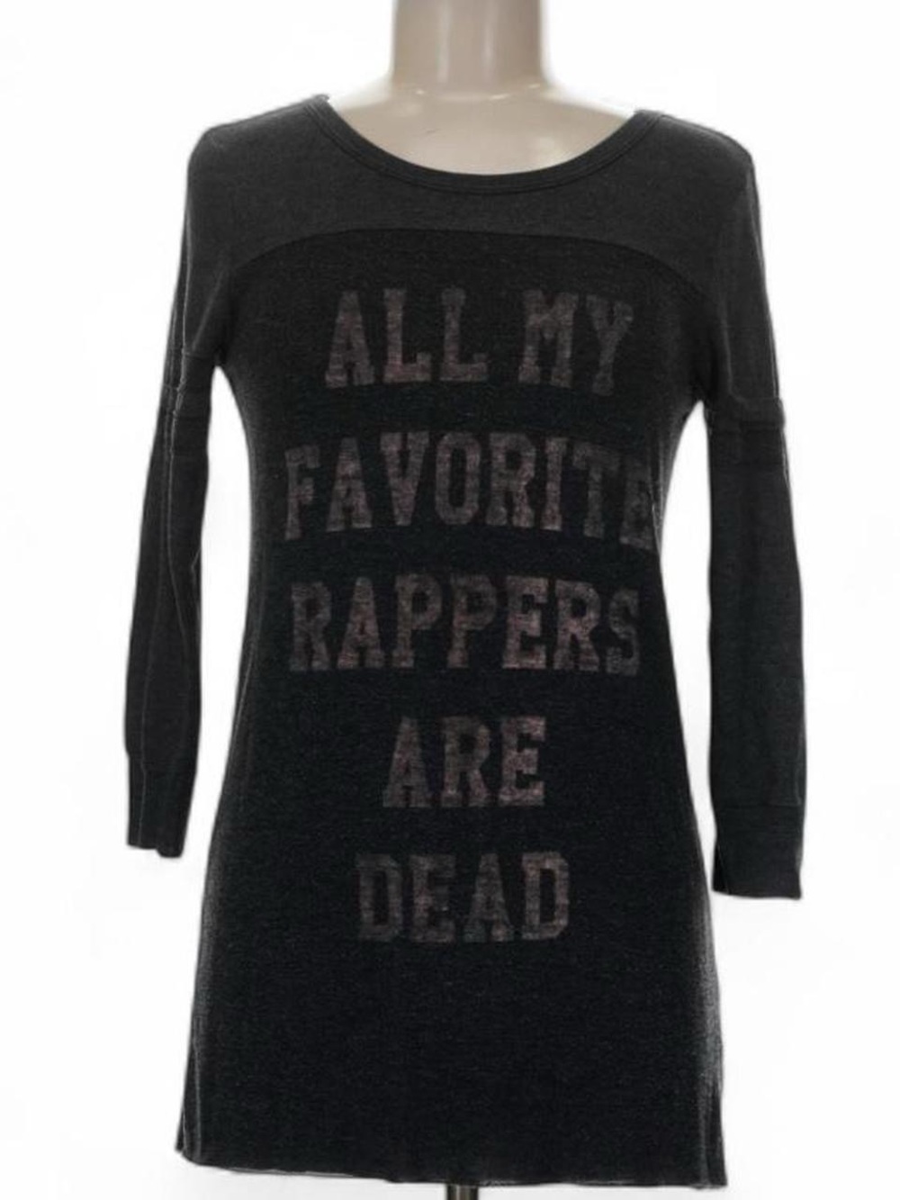 Y2K Rebel Yell long sleeve varsity sports shirt All My Favorite Rappers Are Dead